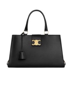 Celine Medium Appoline Bag In Supple Calfskin Black 37Cm 114963Fk6 38No