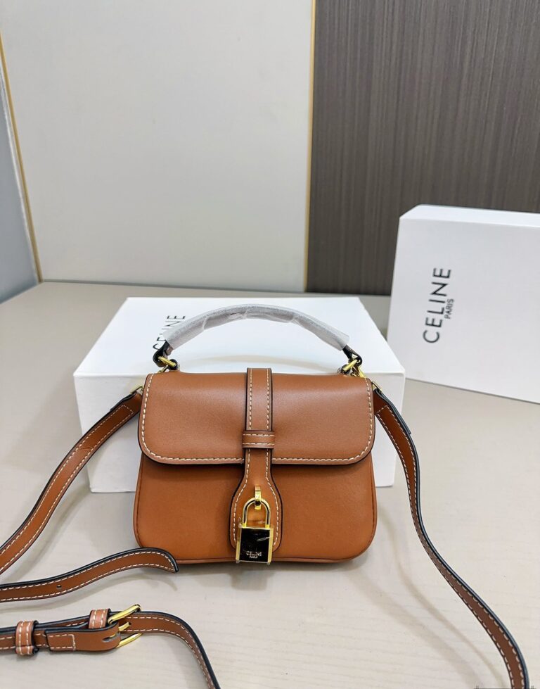 Celine Mini Tabou In Smooth Calfskin Tan 17Cm 10L343Fb6 04Lu - Image 4