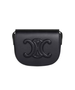 Celine Folco Cuir Triomphe In Smooth Calfskin Black 18Cm 198263Du3 38No