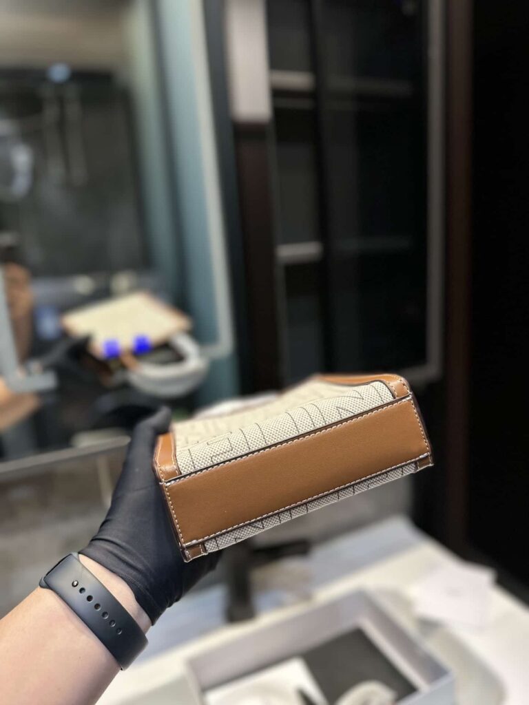 Celine Mini Vertical Cabas Celine In Textile With Celine All Over Print Natural Tan 21Cm 193302Euk 02Nt - Image 7