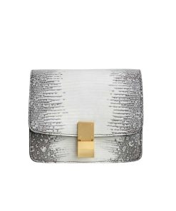 Celine Small Classic Bag In Lizard White 18Cm
