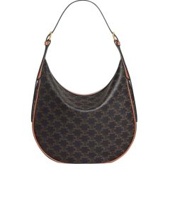 Celine Heloise Bag In Triomphe Canvas And Calfskin Tan 31Cm 114712Fqm 04Lu