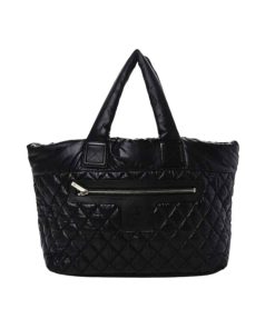 Chanel Nylon Coco Cocoon Tote Bag Black 35Cm