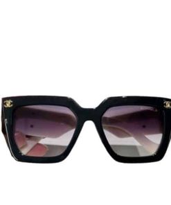 Chanel Vintage Black White Sunglasses