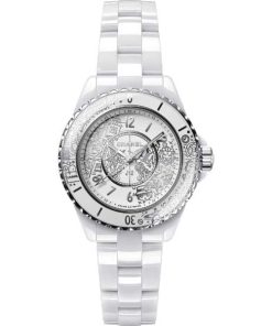 Chanel J1220 White Ceramic Limited 33Mm H6477