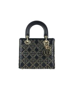 Dior Mini Lady Dior Lucky Star Bag Black 17Cm