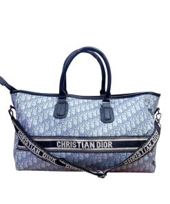 Dior Oblique Book Tote Bag Blue 52Cm