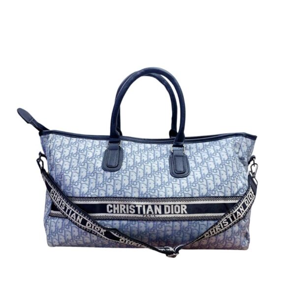 Dior Oblique Book Tote Bag Blue 52Cm