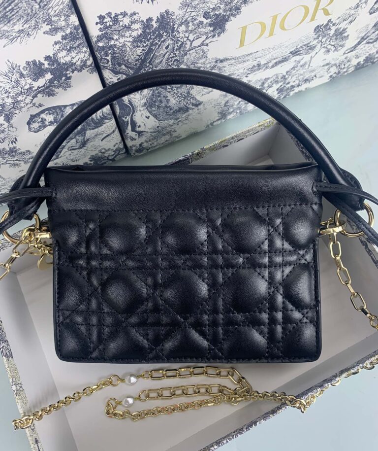 Dior Lady Dior Milly Mini Bag Black 19Cm S0981Onmjm900 - Image 5