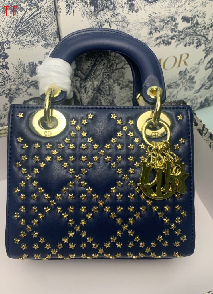 Dior Mini Lady Dior Lucky Star Bag Black 17Cm - Image 6