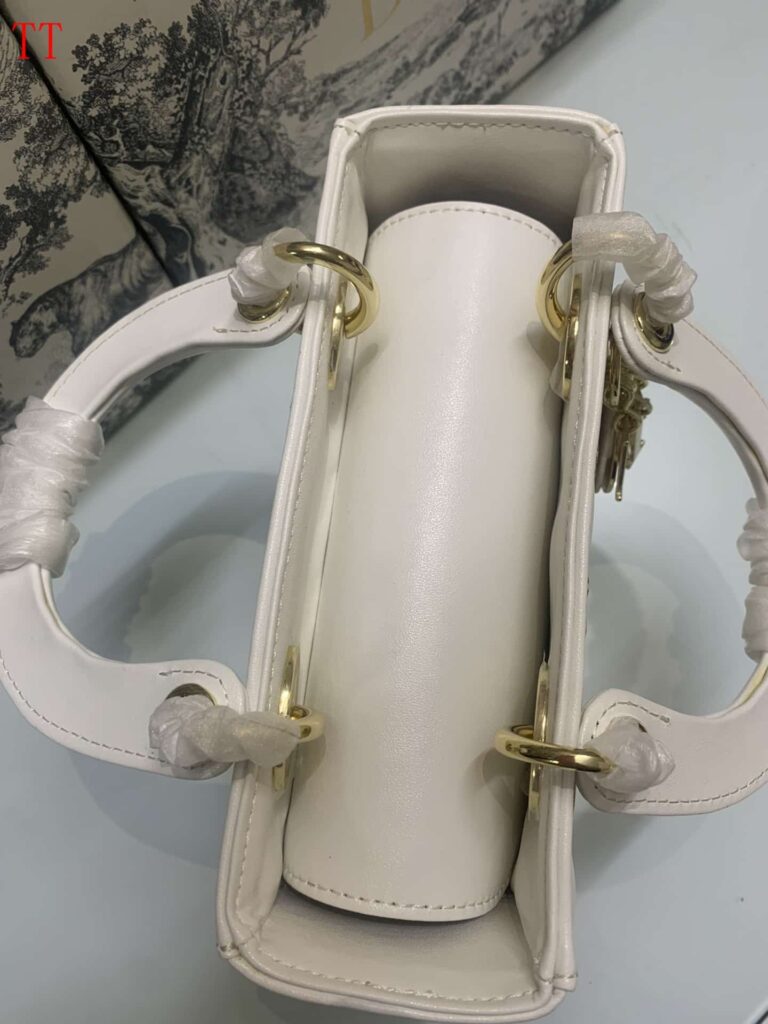 Dior Mini Lady Dior Lucky Star Bag White 17Cm - Image 6