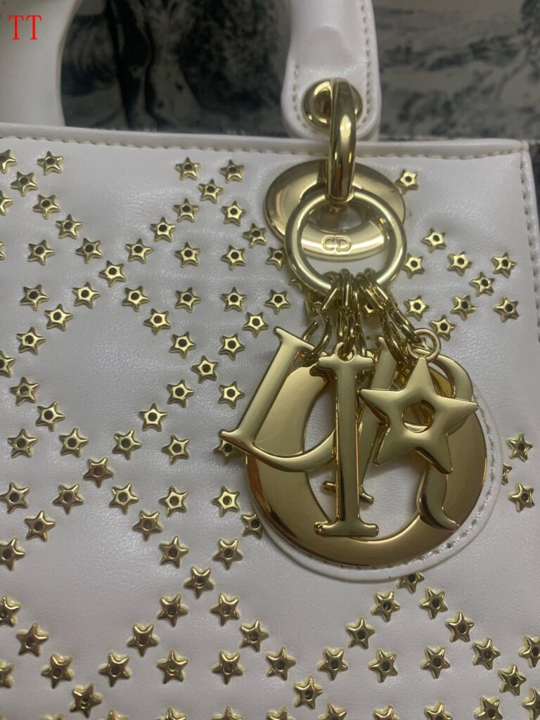 Dior Mini Lady Dior Lucky Star Bag White 17Cm - Image 10