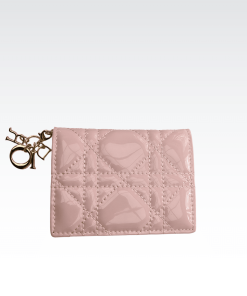 Dior Lady Mini Wallet Antique Pink 10.5Cm S0178Onmj_M77P