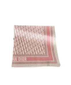 Dior Oblique Diortwin 70 Square Scarf Pink