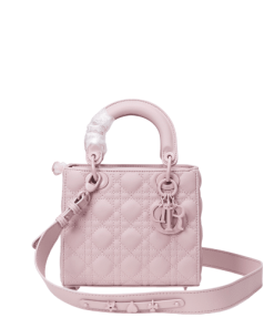 Dior Lady Bag Pink Ultramatte Cannage Calfskin With Accessory 21Cm M0505Sloi M989