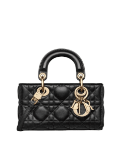 Dior Micro Lady D-Joy Bag Black Cannage Lambskin 17Cm S0910Onge M900