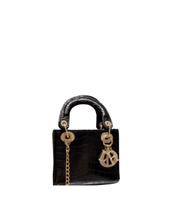 Dior Mini Crocodile Lady D-Joy Bag Black 17Cm