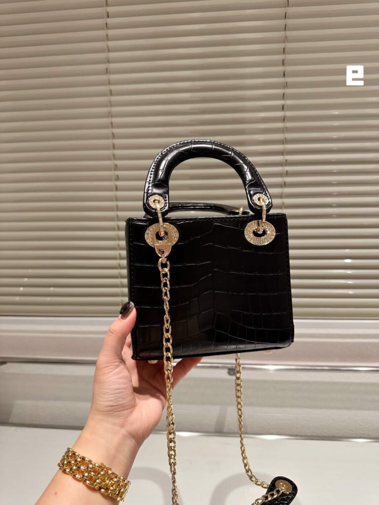 Dior Mini Crocodile Lady D-Joy Bag Black 17Cm - Image 6