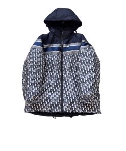 Dior Reversible Puffer Jacket Polyester Blue