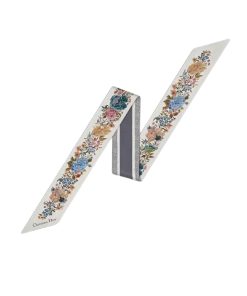 Dior Jardin D'Hiver Mitzah Scarf Silk White Multicolor