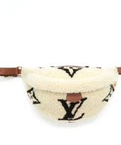 Louis Vuitton Bumbag Monogram Teddy Fleece White 37Cm