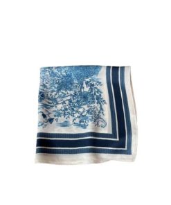 Dior Toile De Jouy Sauvage Scarf Blue