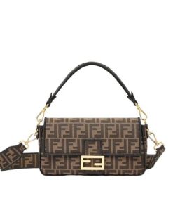 Fendi Baguette Jacquard Ff Fabric Bag 26Cm 8Br600A6V5F17U4