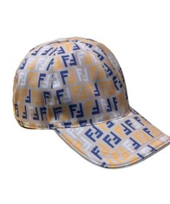 Fendi Ff Motif Multicolor Cap Beige
