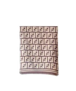 Fendi Ff Monogram Scarf Beige