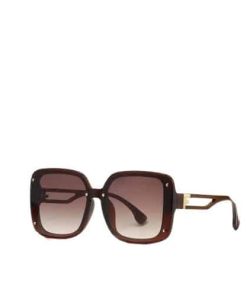 Fendi Gradient Brown Square Sunglasses