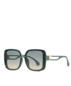 Fendi Gradient Green Square Sunglasses