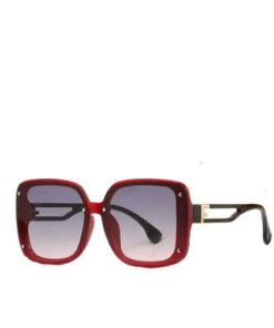 Fendi Gradient Red Square Sunglasses