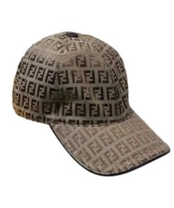 Fendi Zucca Ff Monogram Cap Brown