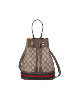 Gucci Ophidia Small Gg Bucket Bag Brown 17Cm ?550621 96I3B 8745