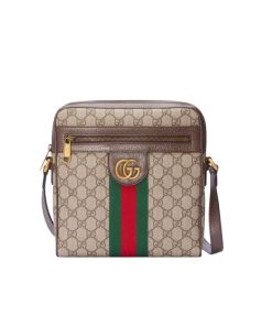 Gucci Ophidia Gg Bag Brown 28Cm