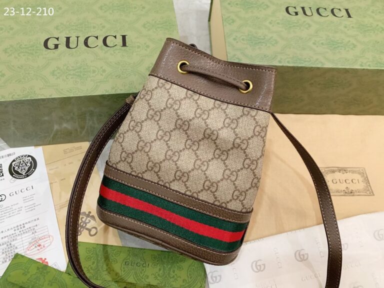 Gucci Ophidia Small Gg Bucket Bag Brown 17Cm ?550621 96I3B 8745 - Image 7