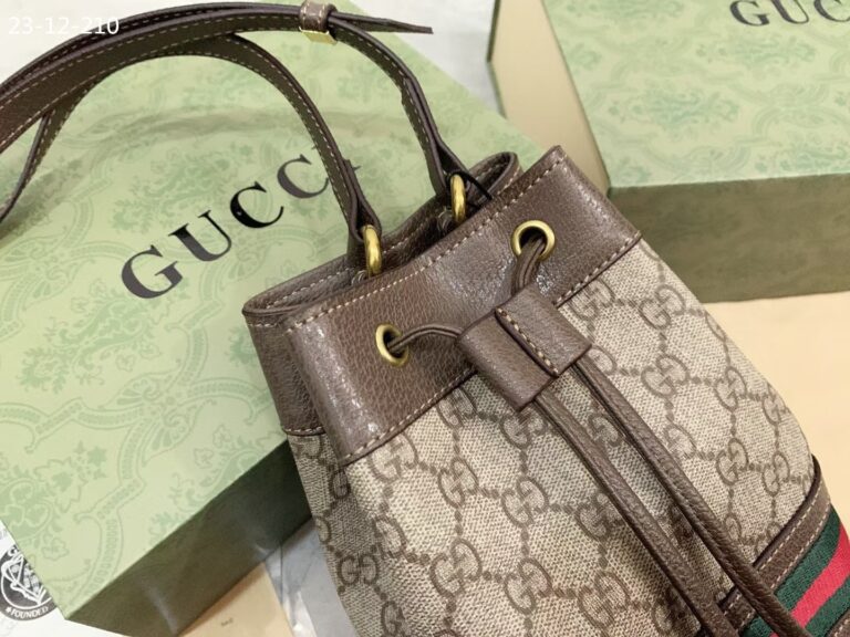 Gucci Ophidia Small Gg Bucket Bag Brown 17Cm ?550621 96I3B 8745 - Image 3