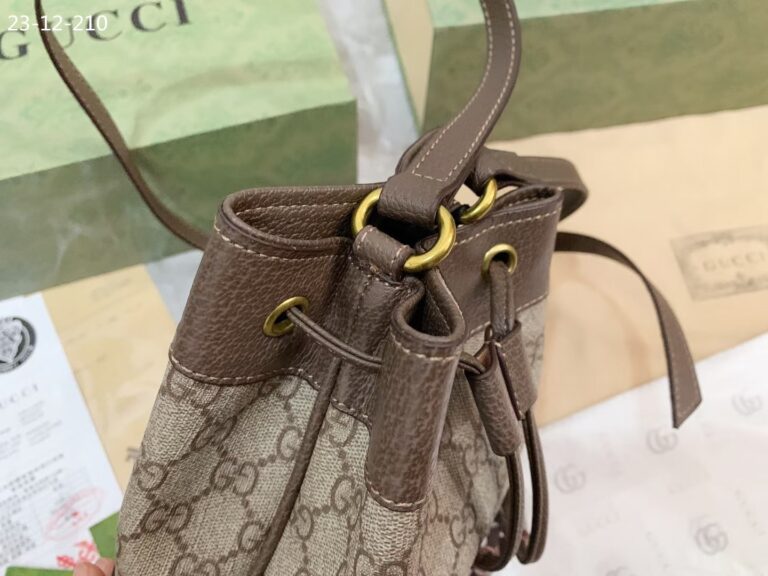 Gucci Ophidia Small Gg Bucket Bag Brown 17Cm ?550621 96I3B 8745 - Image 2