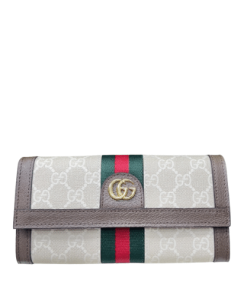 Gucci Ophidia Ukmdg Wallet White And Brown 19Cm 523153 Ukmdg 2570
