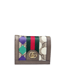 Gucci Ophidia Gg Card Case Wallet Brown With Colorful Paint 11Cm 523155 96Iwg 8745