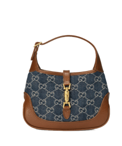 Gucci Jackie 1961 Shoulder Bag Dark Blue And Ivory Eco 19Cm 636706 2Kqgg 8375
