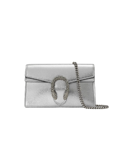 Gucci Women'S Dionysus Super Mini Crossbody Bag Silver 16Cm 476432 1Trbn 8173