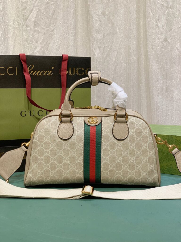 Gucci Women'S Metallic Ophidia Gg Top Handle Bag Beige And White 32Cm 724606 Fabex 9642 - Image 10