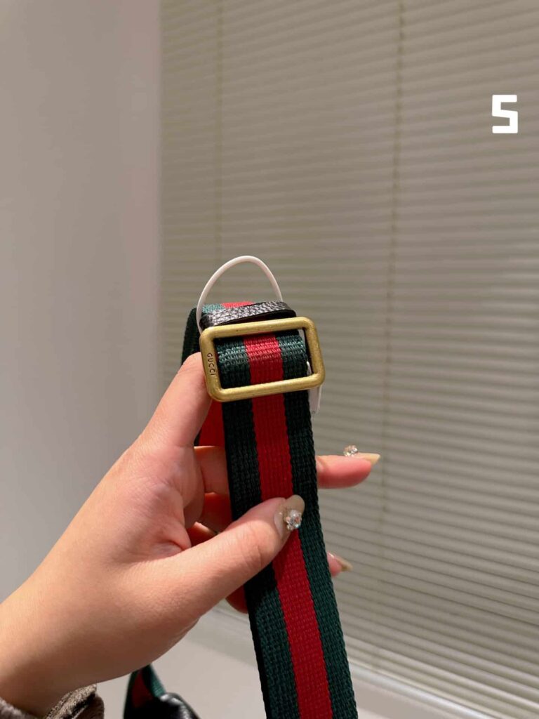 Gucci Print Leather Belt Bag Black 22Cm ??527792 0Gcct 8164 - Image 3