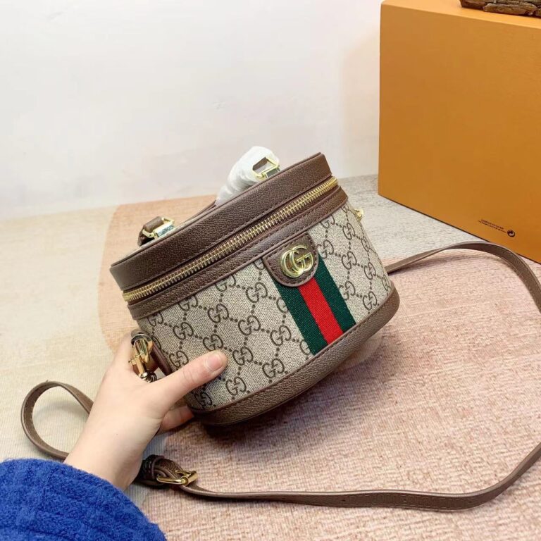 Gucci Beige Gg Supreme Ophidia Cosmetic Case 21Cm 627463 96Iwg 8745 - Image 5