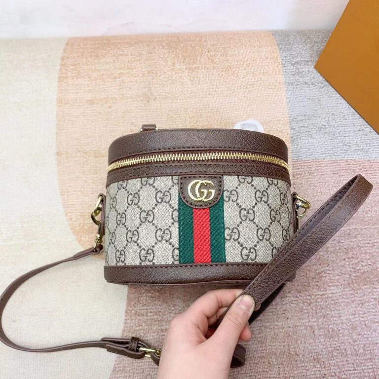 Gucci Beige Gg Supreme Ophidia Cosmetic Case 21Cm 627463 96Iwg 8745 - Image 6