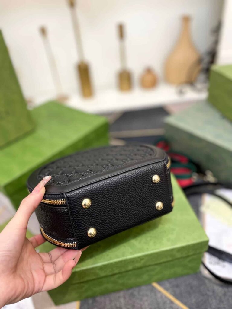 Gucci Ophidian Round Bag Black 20Cm - Image 7