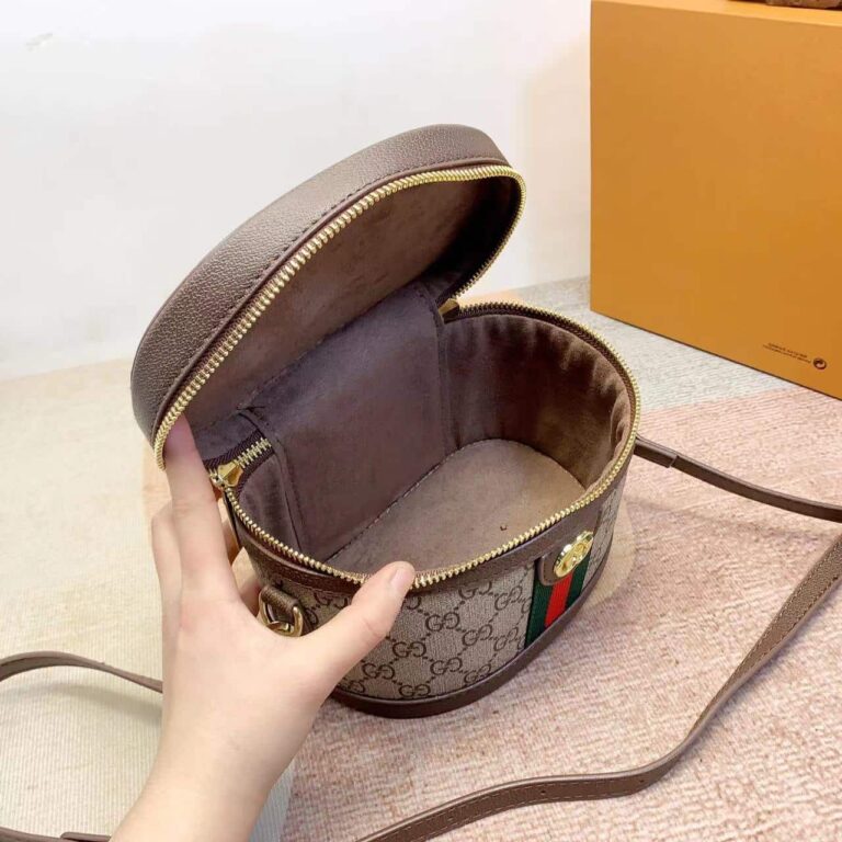 Gucci Beige Gg Supreme Ophidia Cosmetic Case 21Cm 627463 96Iwg 8745 - Image 9