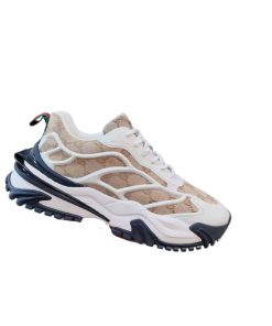 Gucci Gg Men?S Sneaker Rubber Leather Beige