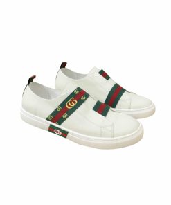 Gucci Gg Slip On Sneaker Leather White
